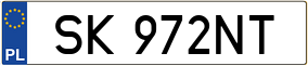 Trailer License Plate